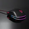 Motospeed v70 pmw3360 sensor spelmus 12000dpi 7 knappar PUBG RGB LED-bakgrundsbelysning Optiska trådbundna möss Fire Key FPS-spelare