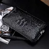 ウォレット豪華なワニパターンカウレザークラッチバッグメンズビジネスハンドバッグワニの男性ウォレットカードホルダー財布