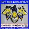 スズキGSX-R750 K4 750CC GSXR600 GSXR-750 04-05 20NO.11 GSX-R600 GSXR 600 750 CC 04 05 600CC GSXR-600 GSXR750 2004 2005ブルーイエローOEMボディ