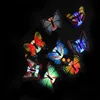 2022 Nieuwe Kleurverlichting Butterfly Muurstickers Eenvoudige installatie LED Nachtverlichting Home Living Kid Room Fridage Slaapkamer Decor