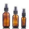 15ml 30ml 50ml Refillable Press Pump Glass Spray Bottle Oils Liquid Container Perfume Essential Oil Lotion Mist Containers Portable Bottles