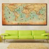 Immagini a parete per soggiorno La vecchia mappa del mondo grande stile vintage Retro poster di carta Decorazioni per la casa soggiorno decorazioni per la parete31x639069579