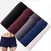 Bragas para hombre Ropa interior Boxers Shorts Hombre Slip Homme Boxershort Calzoncillos Malla Transpirable Fibra de bambú Boxer Verano Color sólido H1214