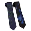 Mäns Original Design Blue Dragon Tiger Jacquard Broderi Tie Kvinna Studenter Tillbehör Personlighet Slips