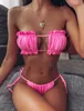 Nowe seksowne bikini stroje kąpielowe Kobiety kostium kąpielowy Push Up kostium kąpielowy Biquini Summer Beach Wear Bandeau Bikinis Swim Suit Kobieta 210305