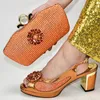 Dress Shoes Selling Italian Style Woman And Bag To Match Set Arrival Rhinestone Ladies For Evening Party