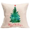 Taies d'oreiller en lin de Noël Arbre de Noël décoration de la maison taies d'oreiller housse de coussin personnalisé SD5 mae logo design différentes tailles couleurs