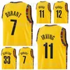 75th Anniversary Basketball Print Seth Curry Jersey 30 Andre Drummond 0 Goran Dragic 9 Kessler Edwards 14 Ben Simmons 10 Nicolas Claxton 33 Uomini Bambini Donne Team Colors