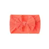 Bandeau rayé doux et confortable pour nouveau-né, couleur unie, nœud papillon fait à la main, élastique pour nourrissons, couvre-chef pour enfants, 16x9 CM