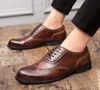 رجل رسمي جلد طبيعي أكسفورد s للرجال الايطالية اللباس أحذية الزفاف الأربطة حذاء الأعمال