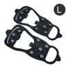 Cordões Slings e Webbing Crampons antiderrapantes de 8 dentes para neve andando em estradas geladas Prevenção de queda de superfície de gelo Simples Caminhadas Huntin3936639