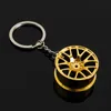 Keychains & Lanyards 10PiecesLot New Hot Creative High Quality Wheel Hub Rim Model Mans Keychain Car Key Chain Cool Gift S1H7