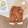 Jumpsuits 2021 Baby Boys Clothes Corduroy Overalls Pockets Pants Matched With Bear Wallet Girl Polka Dot Velvet