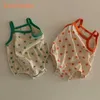 Bear Leader Baby Summer Bodysuits Style Born Baby Boy Girls Sling Vest Jumpsuits Casual Polka Dot Rompers för 0-2Y 210708