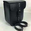 bolsa de herramientas de cuero negro