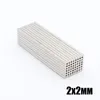 Partihandel - I lager 100PCS Stark Round NDFEB Magneter Dia 2x2mm N35 Rare Earth Neodymium Permanent Craft / DIY Magnet