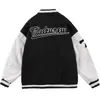 Men's Jackets Giacca Da College Con Ricamo A Cuore Rotto Cappotto Uomo Donna Patchwork Hip Hop Streetwear Harajuku Bomber Baseball