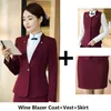 Women's Two Piece Pants Women Business Suits For OL Styles Autumn Winter Work Wear Professional Office Ladies Career Clothing Set Blazer Plu