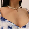 Anhänger Halsketten Vintage Rot Kristall Herz Retro Halskette Für Frauen 2021 Gold Farbe Multi Layer Kette Choker Hochzeit Schmuck Geschenke