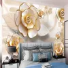 Custom 3D, 5D, 8D, 16D HD Muurschildering Wallpaper Exquisite Bloemen Interieur Interieur Woonkamer Slaapkamer Modern Schilderij Wallpapers