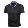 Men's Polos 6 Colors Mens Shirt Summer High-quality Casual Fashion Business Short-sleeved Stand-up Collar