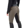 زي اليوغا Fittness Sport Pants ركوب النساء ممارسة عالية الخصر المؤخرات الفروسية للفروسية سلسة طماق