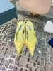 2022 new fashion designer Dress Shoes high heels 3cm imported silk fabric anti-skid outsole, including bags 35-40