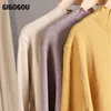 GIGOGOU Long Knit Oversized Women Maxi Sweater Dress Warm Turtleneck Loose Tunic Dress High Street Baggy Midi Pullover Dresses 211110