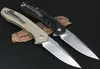 1 st Ny JJ048 Flipper Folding Kniv D2 Satin Drop Point Blade Stålplåt + G10 Hantera Utomhus Camping Vandring EDC Pocket Knives