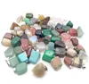 Natural Stone Pendants Irregular Jade Charms Pendant Necklace Agate Stone Quartz Opal Jewelry wholesale