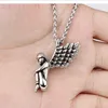 Pendant Necklaces HNSP Sleepy Angel Necklace For Men Women With 50 Cm Chain