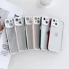 Luxo Transparente Matte Acrílico Difíce Casos Candy Color Bumper Câmera Proteção para iPhone 13 Pro Max 12 11 XR XS 8 7 Plus