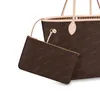 2022 Kvinnor Handv￤ska Tygv￤ska Totes axelv￤skor Kvinnor Ryggs￤ck Tote Pures Brown Flower Leather 40995 41177 41178 MM 32CM #SS1-32259O