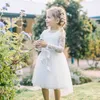 Fille robe de soirée dentelle Tulle à manches longues robe de bal de mode pour mariage princesse enfants vêtements AD002 210610