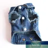 Abbigliamento per cani Dannykarl Vestiti Teddy VIP Than Bear Pet Autunno e Abbigliamento invernale Vintage Scratch Pattern Personality Denim Vest1