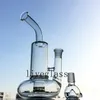 10 pouces de hauteur Type courbé Base en verre fumer Bong Tornado verre eau pipe à fumer Heady Dab Rigs Vase percolateur accessoires pour fumer