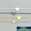 Bracelets coeur Simple pour femmes bijoux romantiques accessoires en or Rose Bracelet chaîne en acier inoxydable Pulseras Mujer Femme bff