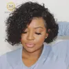 13x6 Curly Bob Lace Front Wigs 4x4 Lace Closure Wig Short Bob Wig Laces Front Human Hair Wigs Pixie Cut Lace Wigs 250 Density