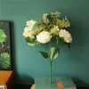 Decoratieve bloemen kransen kunstmatige zijde rose eucalyptus tak gemengde nep plant decor bruiloft boeket thuis woonkamer tuin balkon f