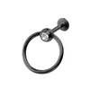 Round Lip Ring Bar Stud Labret Monroe Internally Threaded Tragus Helix Ear Cartilage Earring Piercing Women Body Jewelry