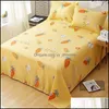 Lakan uppsättningar sängkläder levererar hem textilier trädgård fjärilar polyeste sovrum singel dubbel platta twin fl queen king size sheet erlid bedspr