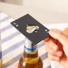 Ouvre-bouteille en acier inoxydable, carte à jouer de Poker de cuisine de barre d'outils de pique, ouvre-cartes de crédit de Mini portefeuille