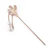 Epecket DHL Korean fashion hair accessories, rose gold pearl plate hairpin DAFZ019 Hair Jewelry Hairpins