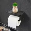 Toilet Paper Holders Antique Bronze Carving Roll Rack Bathroom Mounted Shelves With Shelf Holder Phone Wall W7B2