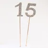 Crystal Cake Topper Topper Bling Athestone № 0-9