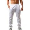 Men's Pants Men 2022 Fall Hip Hop Breathable Cotton And Linen Casual Sweatpants Joggers Pantalones Hombre Streetwear