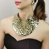 Manilai Afrika uttalande halsband Stor Alloy Torques Kvinnor Stor krage Choker Halsband Boho Design Steampunk Smycken 2020