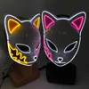 Kostüm Zubehör Masque Maskerade Party Masken Halloween Maske Licht LED Maske El Neon Glühende Maske Film Cosplay Japanische Anime Ma