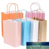 Многоцветный DIY многофункциональный цвет крафт бумажный мешок с ручками фестиваль подарок сумка покупки бумажные пакеты одежда подарки упаковки сумка заводская цена