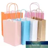 Multi Couleur DIY Multifonction Couleur Kraft Papier Sac avec Poignées Festival Cadeau Sac Shopping Sacs En Papier Vêtements Cadeaux Emballage Sac Prix usine expert